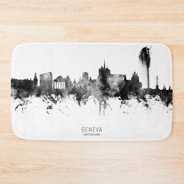 Item preview, Geneva Switzerland Skyline designed and sold by ArtPrints.