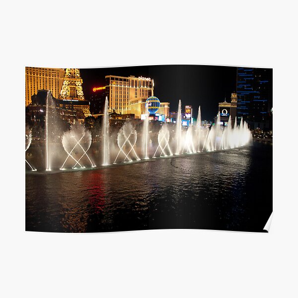 The Bellagio's Dancing Fountain Poster