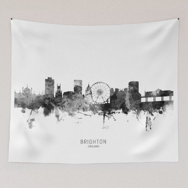 Artikelvorschau, Brighton England Skyline entworfen und verkauft von ArtPrints.