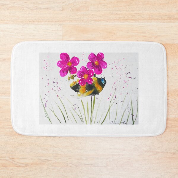 Item preview, Bumble bee and Pink Flower designed and sold by Casimirasart.