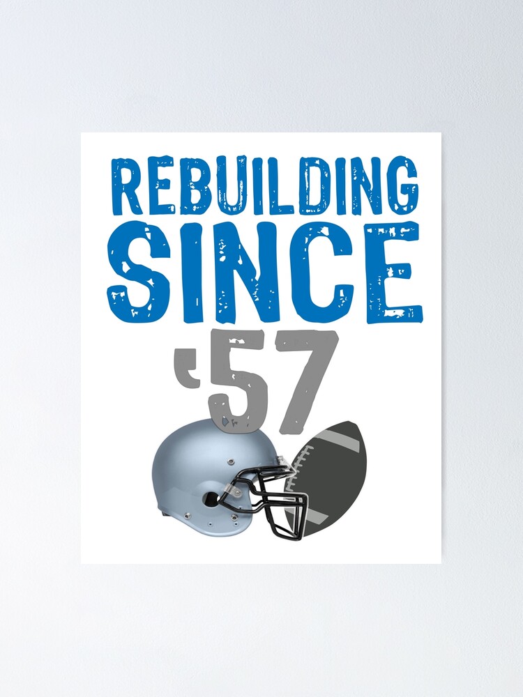 Rebuilding Since 1957 - Detroit Lions - Pillow