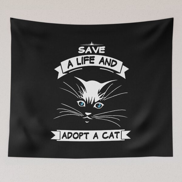 Item preview, Adopt cat save lives designed and sold by waldemarriefert.