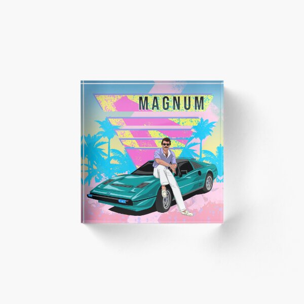 Magnum Vaporwave Acrylic Block