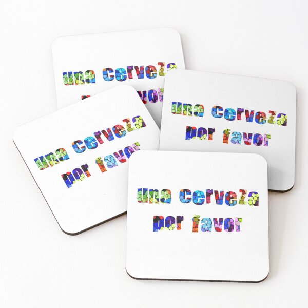 Item preview, Una cerveza por favor - mosaic pattern designed and sold by qlobba.