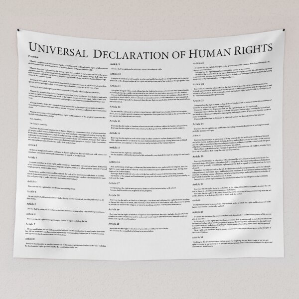 Item preview, Universal Declaration of Human Rights designed and sold by wetdryvac.