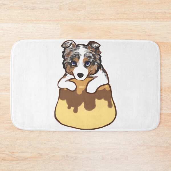 Item preview,  Blue Merle Australian Shepherd pudding pup / blue Merle mini Aussie designed and sold by Ivy Fox Illustration.