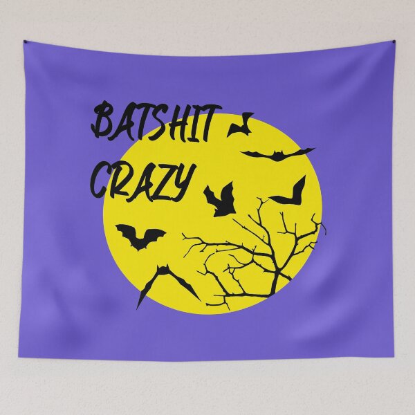 Item preview, Bats and Full Moon - Batshit Crazy designed and sold by claudiasartwork.