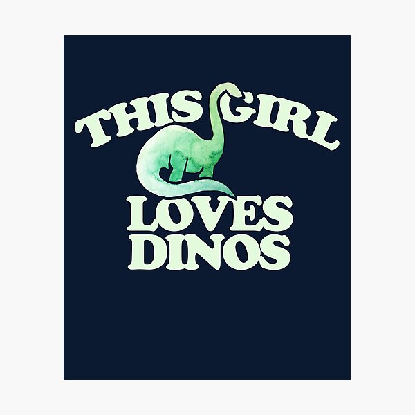 Artikel-Vorschau von This girl loves dinos, designt und verkauft von Boog Monst .
