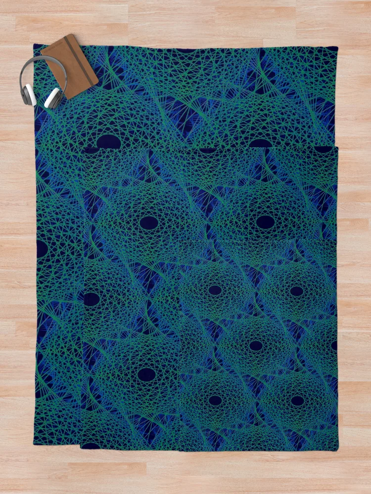 Thumbnail 5 of 6, Throw Blanket, Algorithm designed and sold by MindTravel.