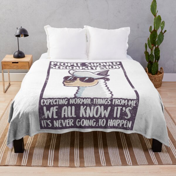 Item preview, People Should Seriously Stop Expecting Normal From Me Llama designed and sold by findgreatshirts.