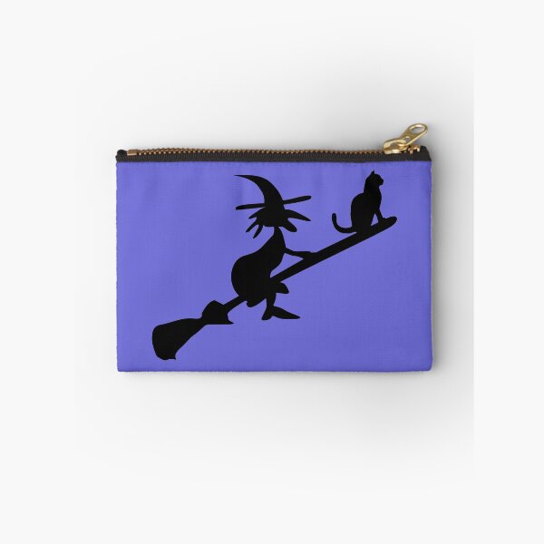 Item preview, Witch and cat on broom designed and sold by claudiasartwork.