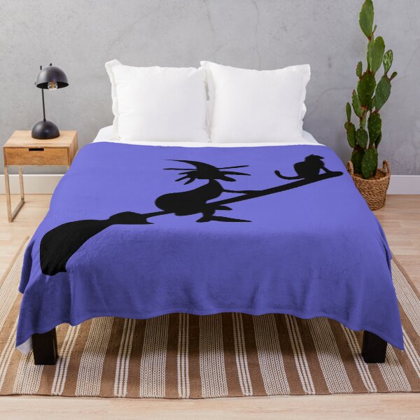 Item preview, Witch and cat on broom designed and sold by claudiasartwork.