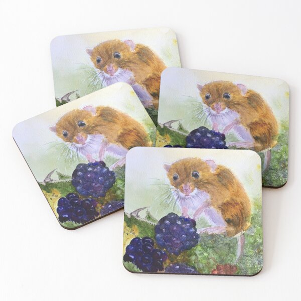 Item preview, Hidden Treasures: Watercolour painting of a Harvest Mouse designed and sold by Double Dutch Designs.