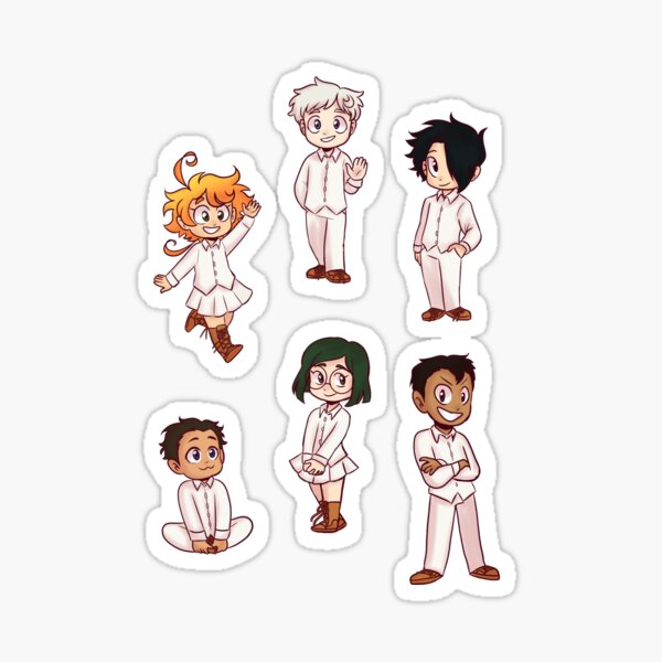 The Promised Neverland Faceless Character Stickers V1 TPN / 