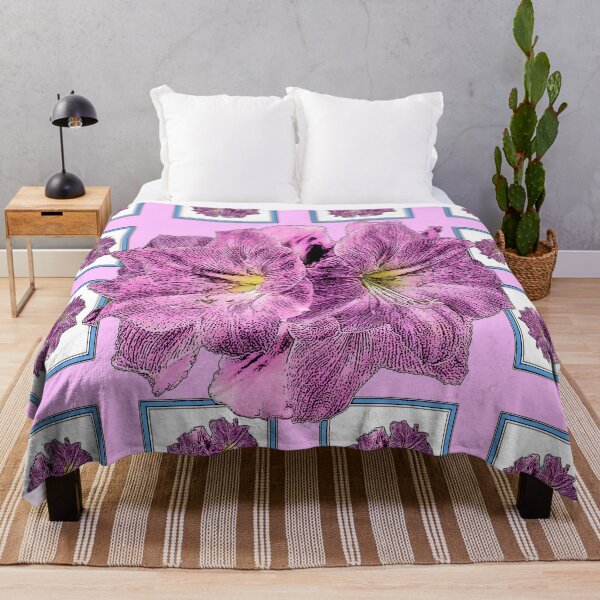 Item preview, MODERN  PINK AMARYLLIS WATER COLOR  DRAWING designed and sold by sharlesart.
