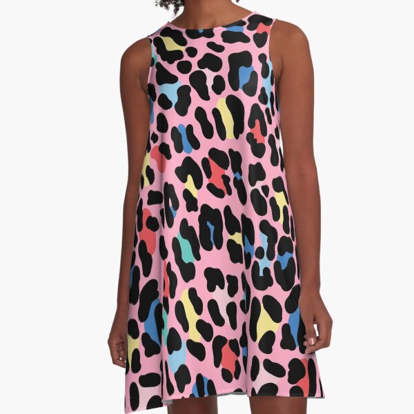 Rainbow leopard by Elebea A-Line Dress