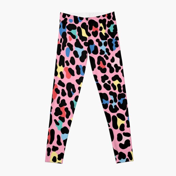 Rainbow leopard by Elebea Leggings for Sale by Sabrina Brugmann