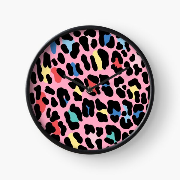 Rainbow leopard by Elebea Clock
