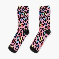 Rainbow leopard by Elebea Socks