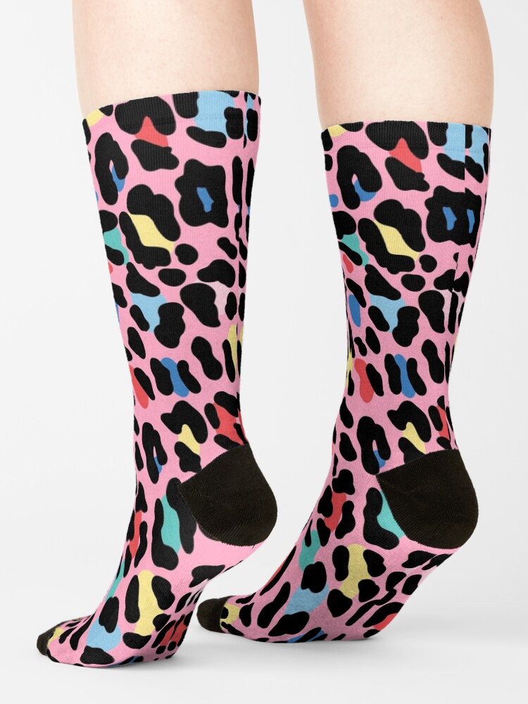 Alternate view of Rainbow leopard by Elebea Socks