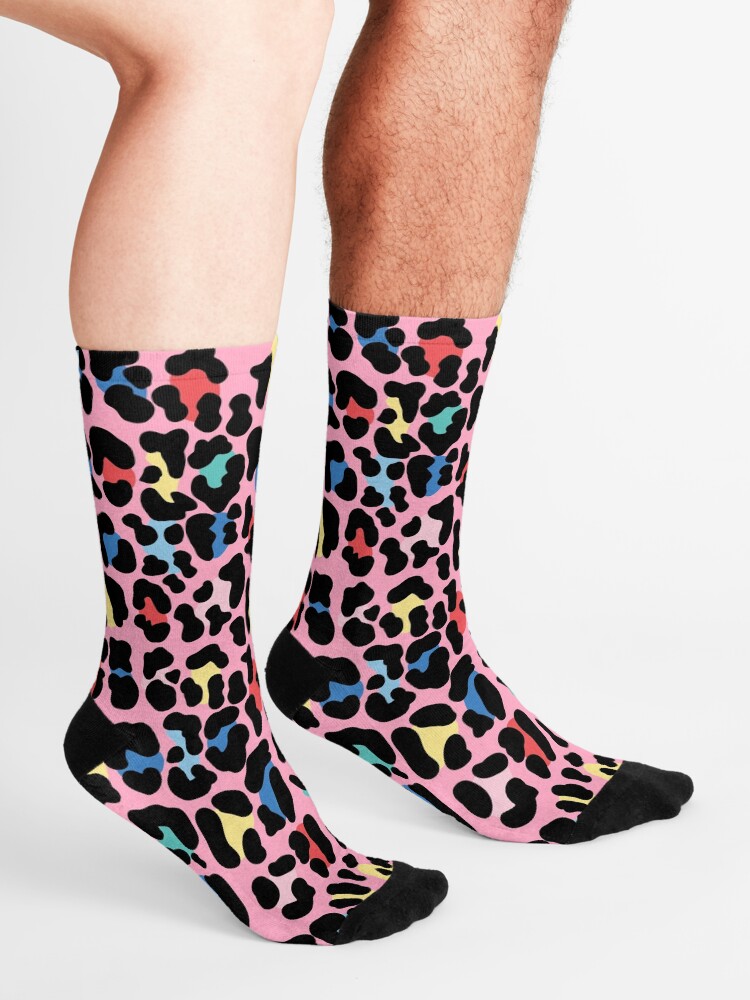 Alternate view of Rainbow leopard by Elebea Socks