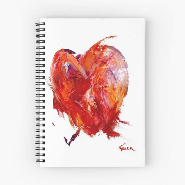 Item preview, Brokenhearted - An Expressionist Vibrant Red Heart designed and sold by KarenRHarris.