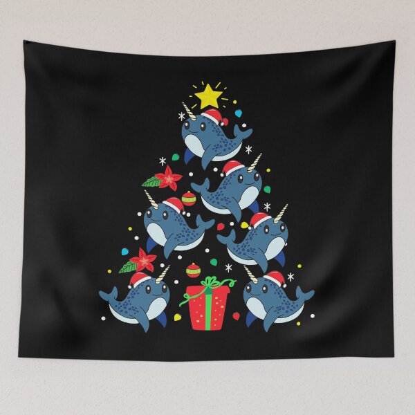 Item preview, Narwhal Christmas Ornament Tree designed and sold by rafaeltto.