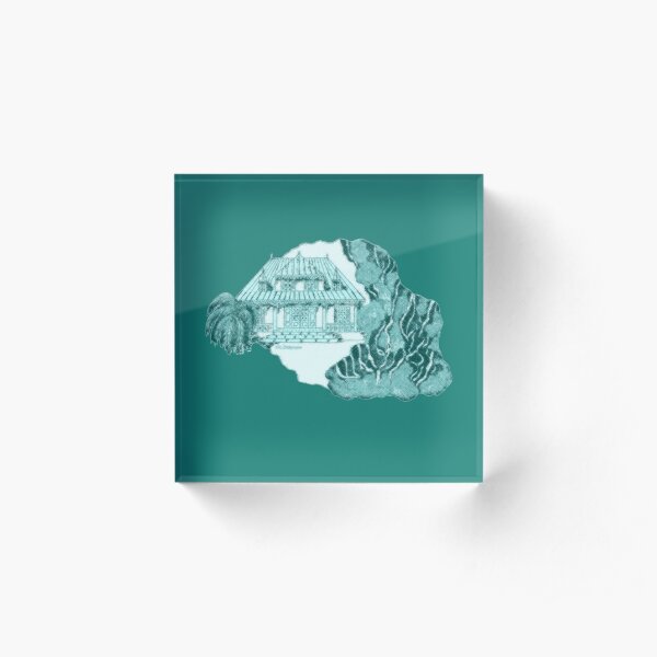 Reunion Island, Indian Ocean, France. Acrylic Block