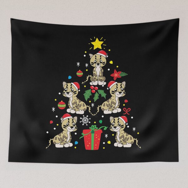 Item preview, Ocelot Christmas Ornament Tree designed and sold by rafaeltto.