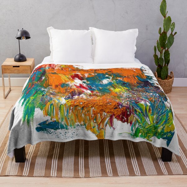 Item preview, Palo Duro - a Vibrant Abstract Oil Painting designed and sold by KarenRHarris.