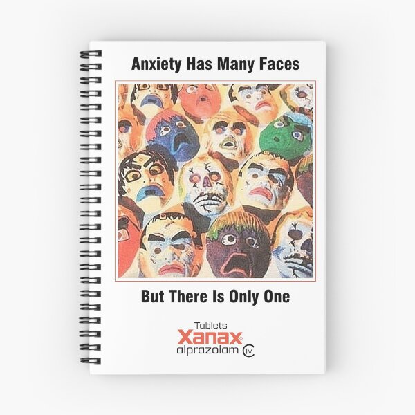 Artikelvorschau, Xanax Anxiety Has Many Faces But There Is Only One entworfen und verkauft von bananashirts.