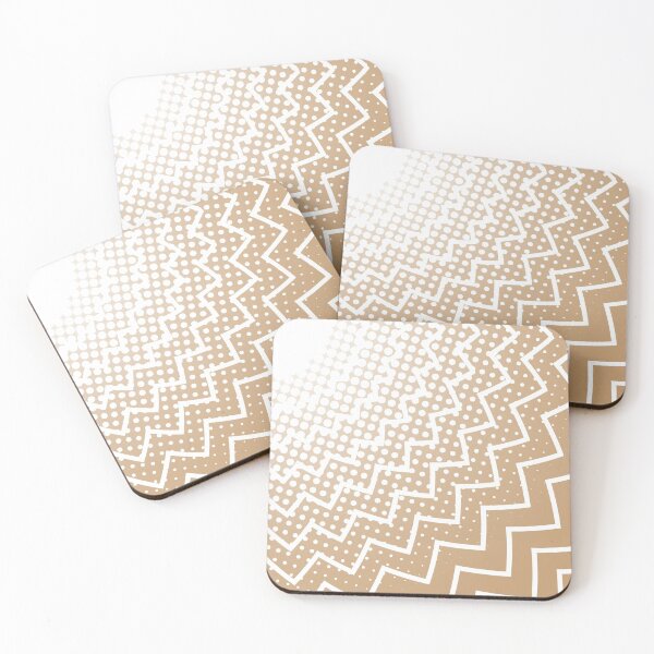 Item preview, Beige White Radial Zig Zag Halftone designed and sold by Zethinova.