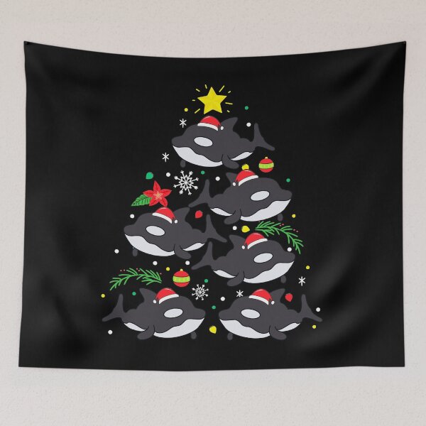 Item preview, Orca Christmas Ornament Tree designed and sold by rafaeltto.