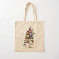 Ghibli Gang Cotton Tote Bag