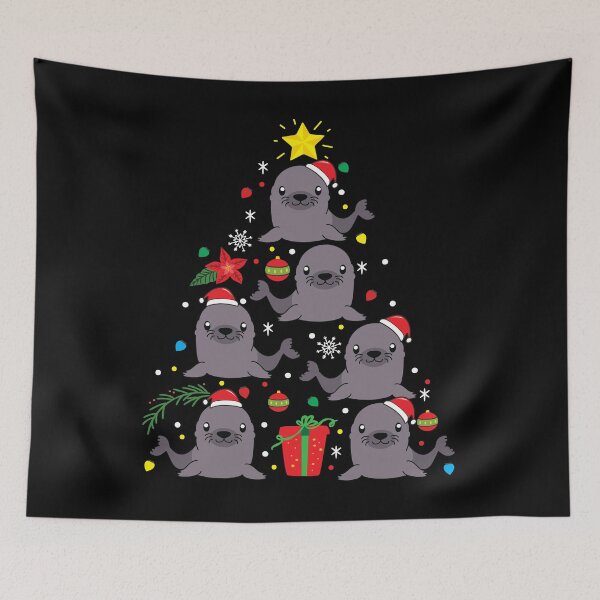 Item preview, Sea Lion Christmas Ornament Tree designed and sold by rafaeltto.