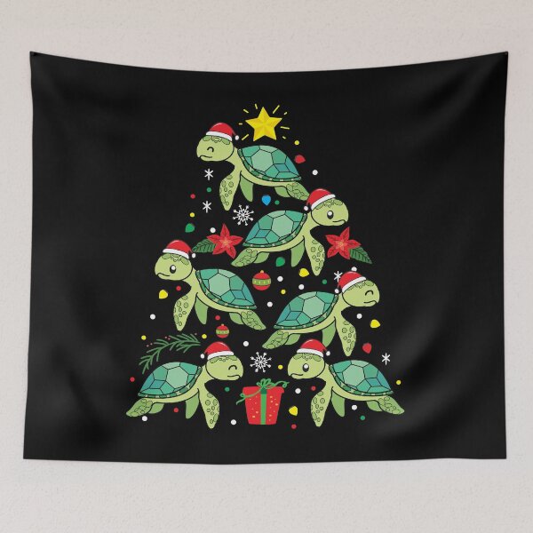 Artikelvorschau, Sea Turtle Christmas Ornament Tree entworfen und verkauft von rafaeltto.