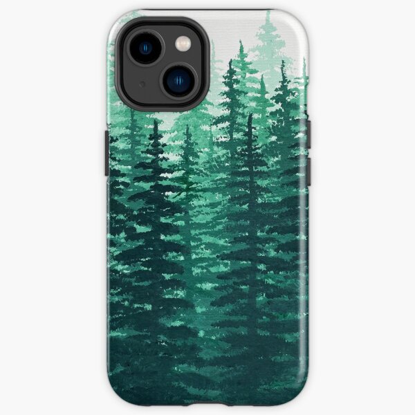 Pine Tree Forest Fade iPhone Tough Case