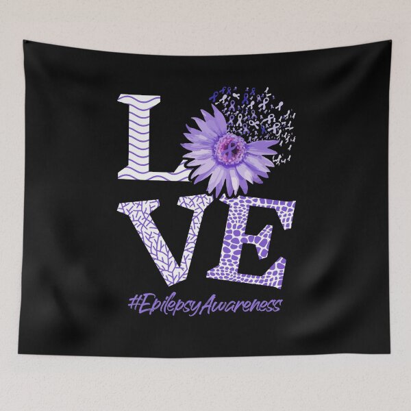 Item preview, Love Flower Daisy Ribbon Epilepsy Awareness Month Gift designed and sold by Dressed For  Duty.