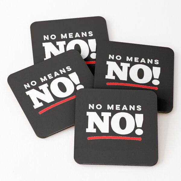 Item preview, No means no text design designed and sold by Tim Dunaway.