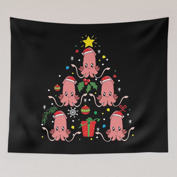 Item preview, Squid Christmas Ornament Tree designed and sold by rafaeltto.
