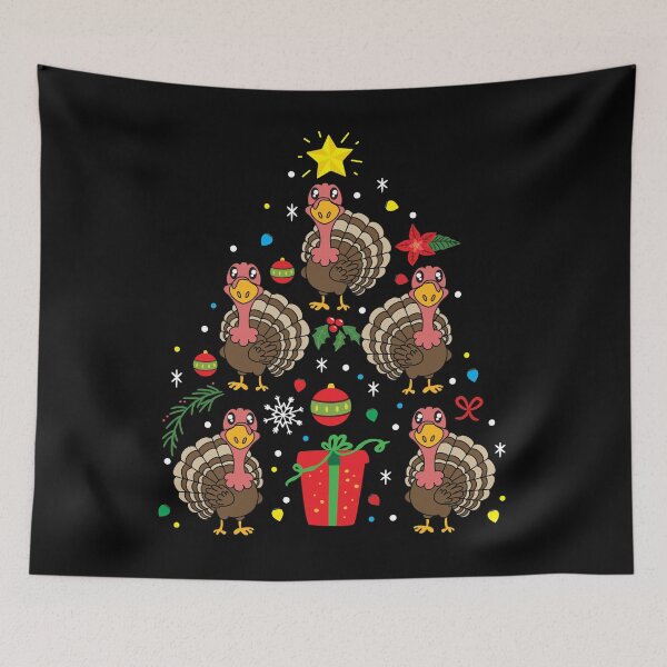 Aperçu de l'œuvre Turkey Christmas Ornament Tree créée et vendue par rafaeltto.
