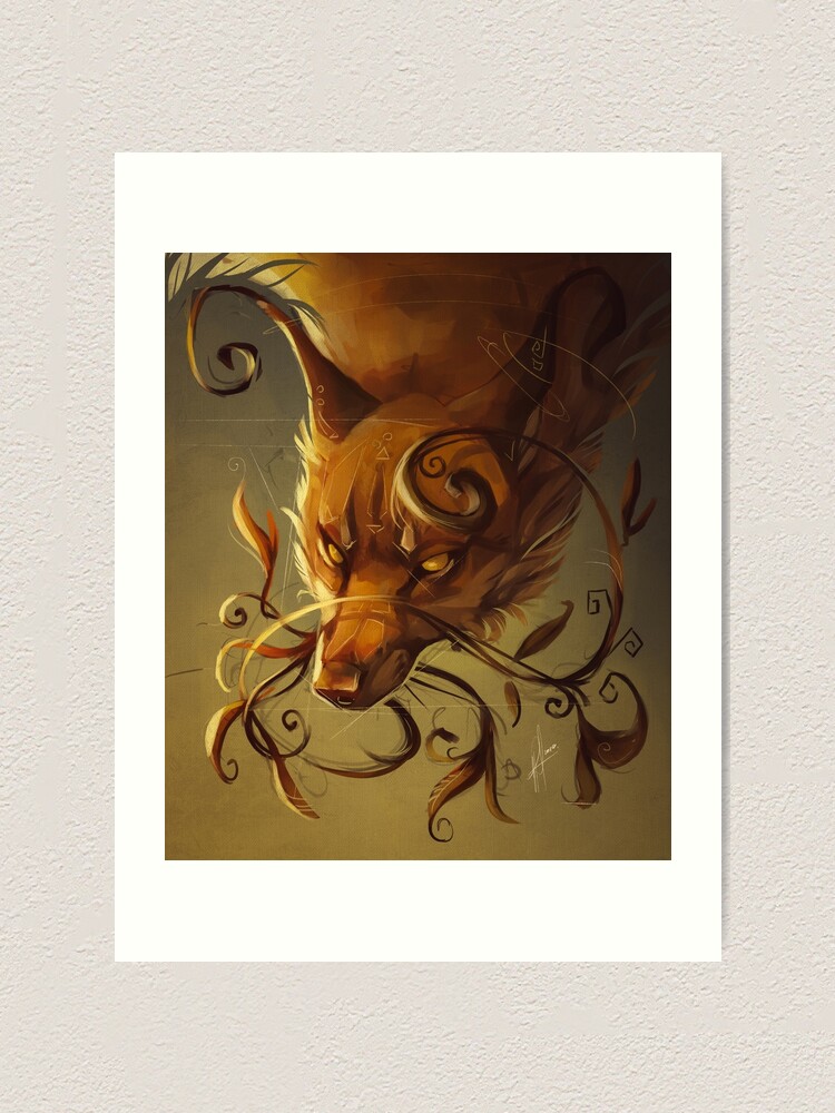 fantasy fox art print by llecholl redbubble fantasy fox art print by llecholl redbubble