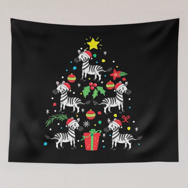 Item preview, Zebra Christmas Ornament Tree designed and sold by rafaeltto.