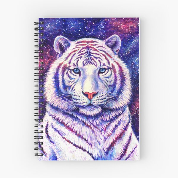 Item preview, Among the Stars - Cosmic White Tiger designed and sold by Rebecca Wang.