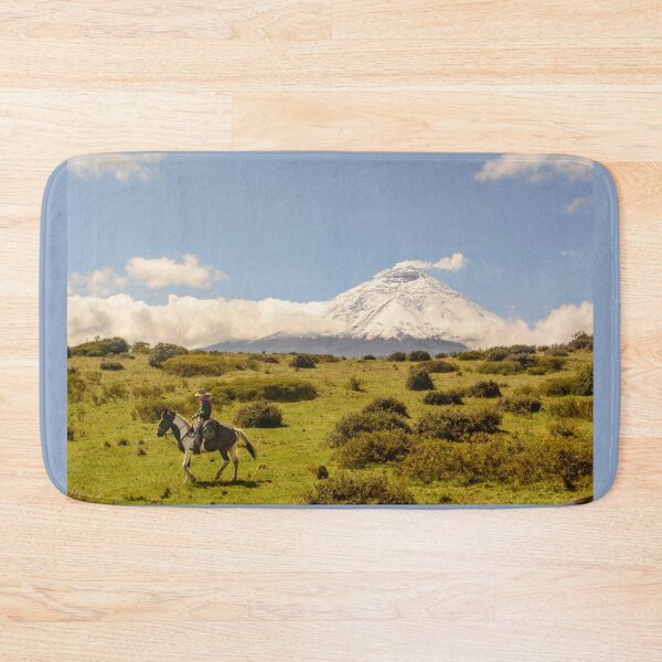 Item preview, Lone rider and Cotopaxi volcano designed and sold by raymona pooler.