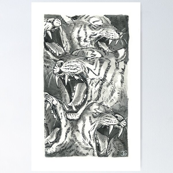 Item preview, Ink Tigers designed and sold by hippano.
