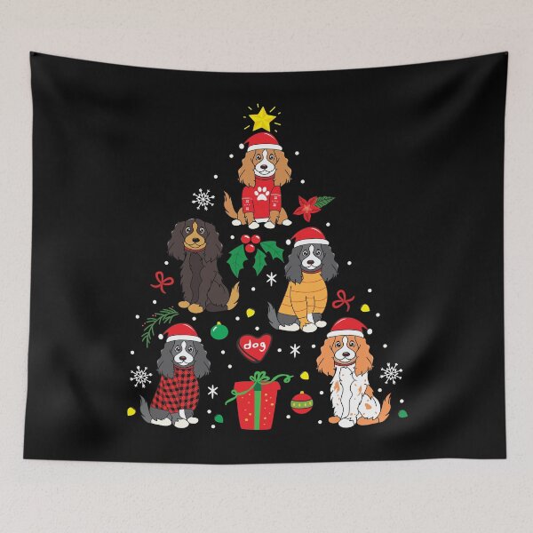 Item preview, Cocker Spaniel Christmas Ornament Tree designed and sold by rafaeltto.
