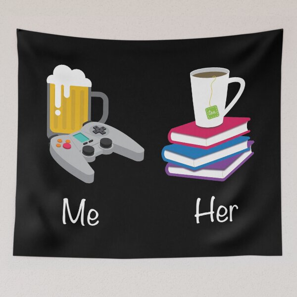 Item preview, Me and her humor couple designed and sold by Catcrea.