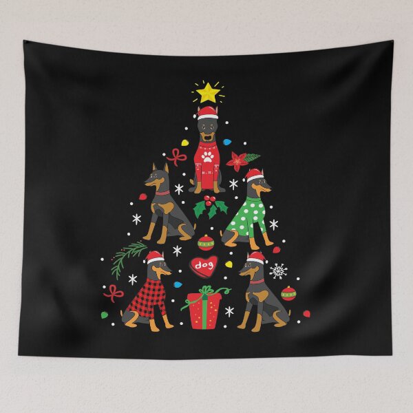 Item preview, Dobermann Christmas Ornament Tree designed and sold by rafaeltto.