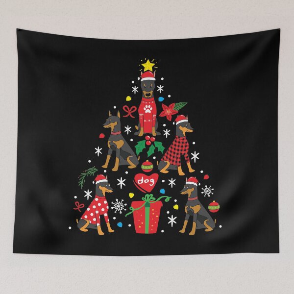 Item preview, Dobermann Christmas Ornament Tree designed and sold by rafaeltto.